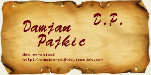 Damjan Pajkić vizit kartica